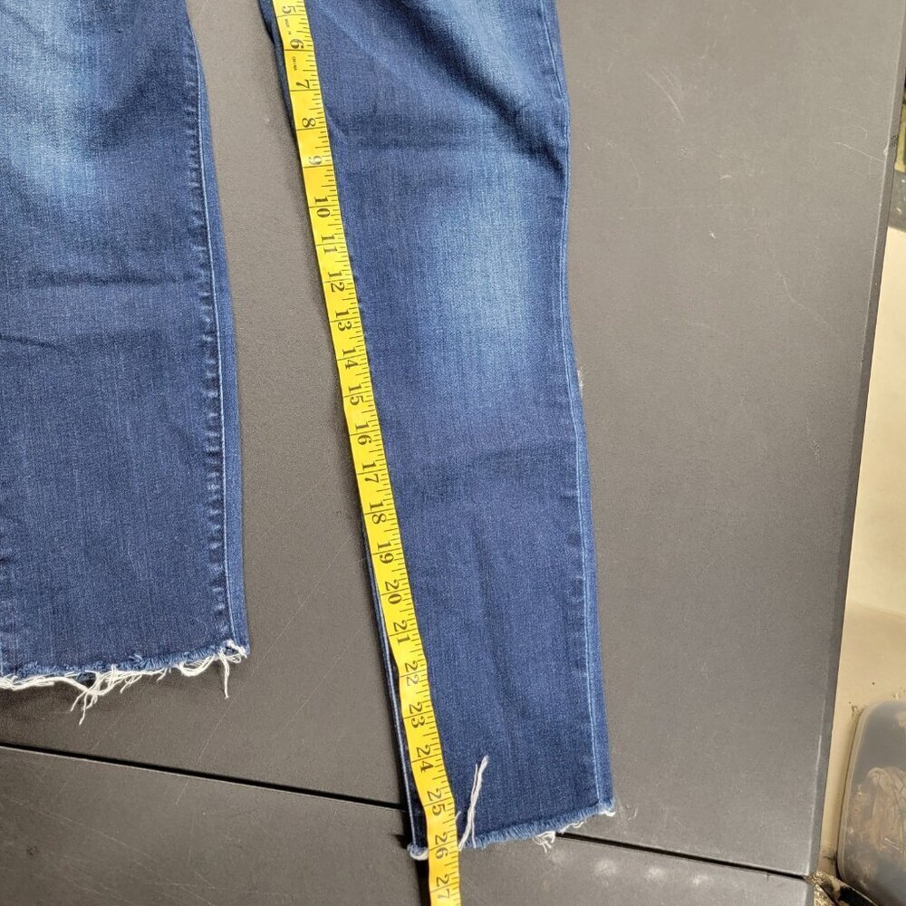 Frank & Eileen Womens Blue Denim Sligo Skinny Jean Raw Hem Size 28 Boho Classic - Picture 13 of 14